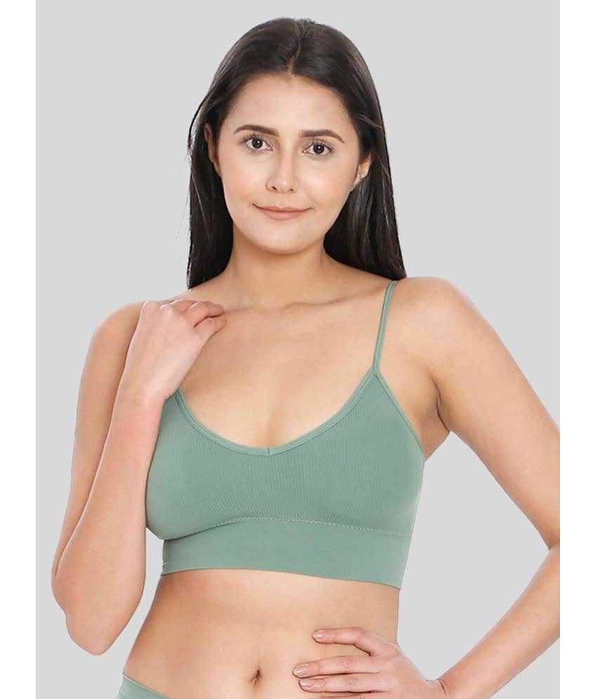 ILRASO - Red Cotton Blend Removable Padding Women's Sports Bra ( Pack of 1 )