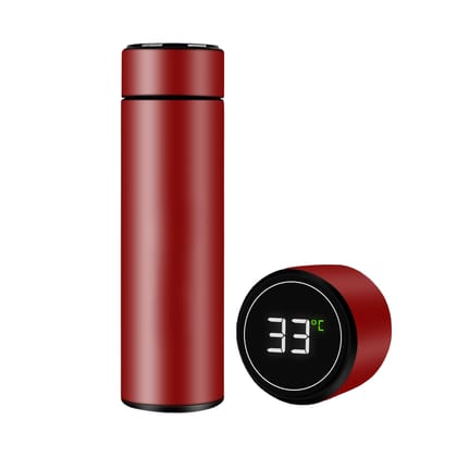 The Wallet Store Temperature Bottle With Smart Display - Red