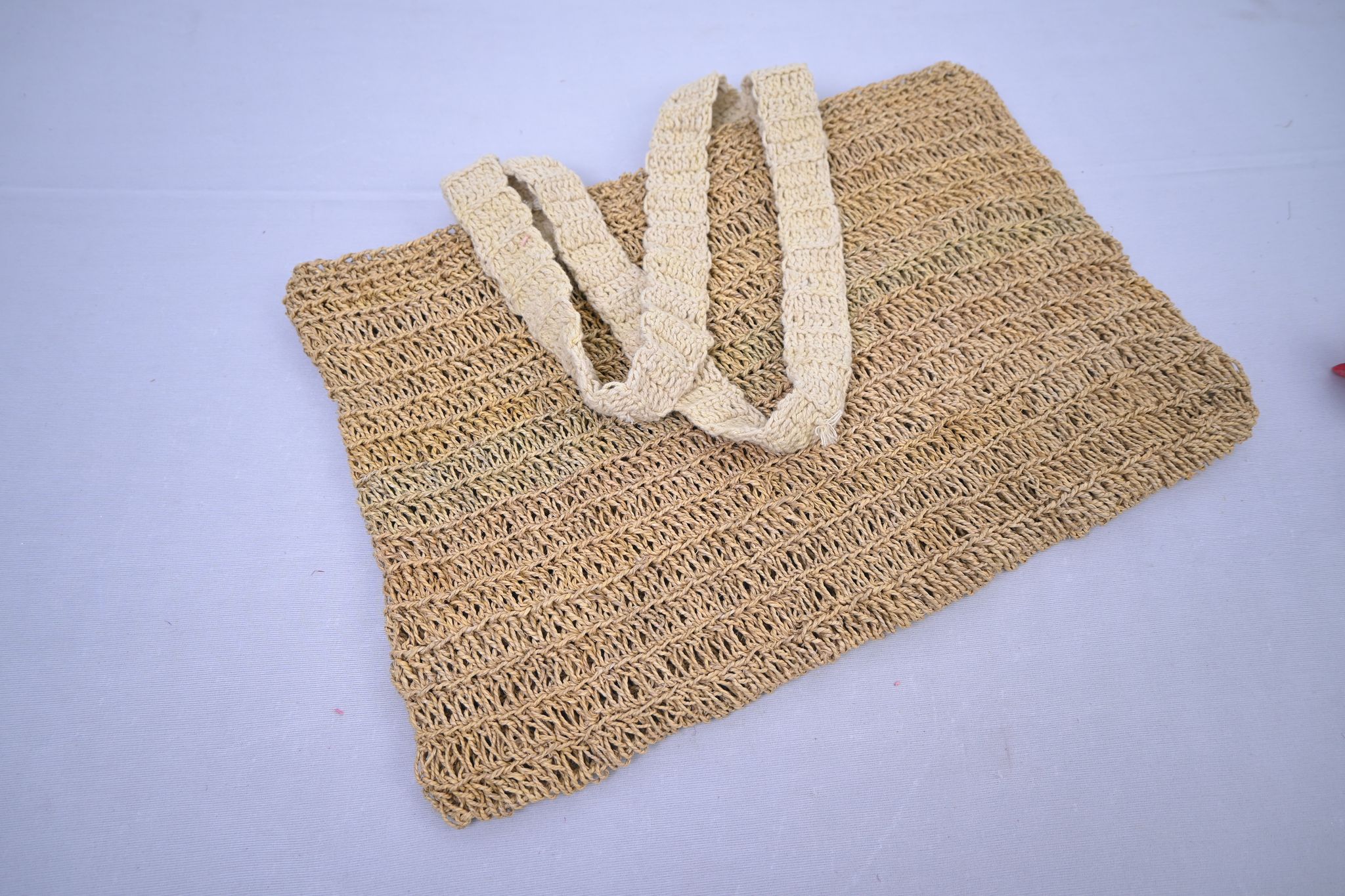 Handwoven Wheatgrass Tote Handbag
