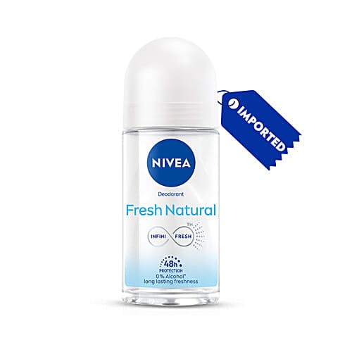 Nivea Women Deodorant Roll On - Fresh Natural, Long-Lasting Freshness & 48h Protection - 50 ml