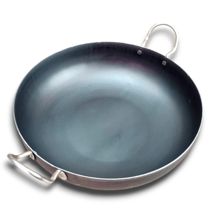 naayagi - IRON KADAI, IRON KADAI WITH DOUBLE HANDLE, PURE IRON KADAI, KADAI FOR COOKING, FRYING, FLAT BASE