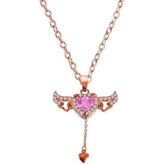 Anti Tarnish Stainless Steel Flying Angel wing Pendant Necklace for Women and Girls Anti Tarnish Stainless Steel Flying Angel wing Pendant Necklace for Women and Girls