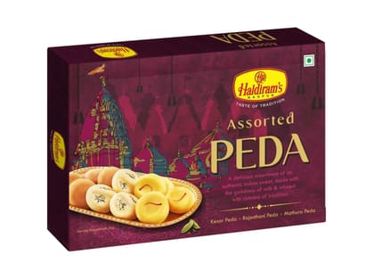 Haldiram's Assorted Peda Packed Sweets - 500 Gm - Pack of 2