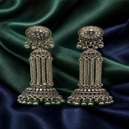 Elayne  Noor Jhumka Tassel Earrings