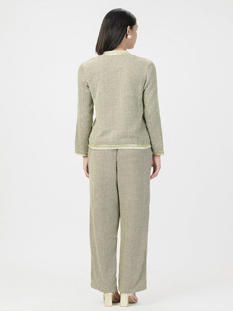 Winter Olive Tweed Set