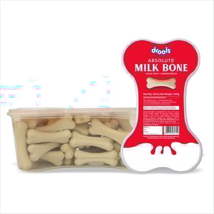 Drools Absolute Milk Bone Jar, Dog Treats - 20 Pieces (300 g)