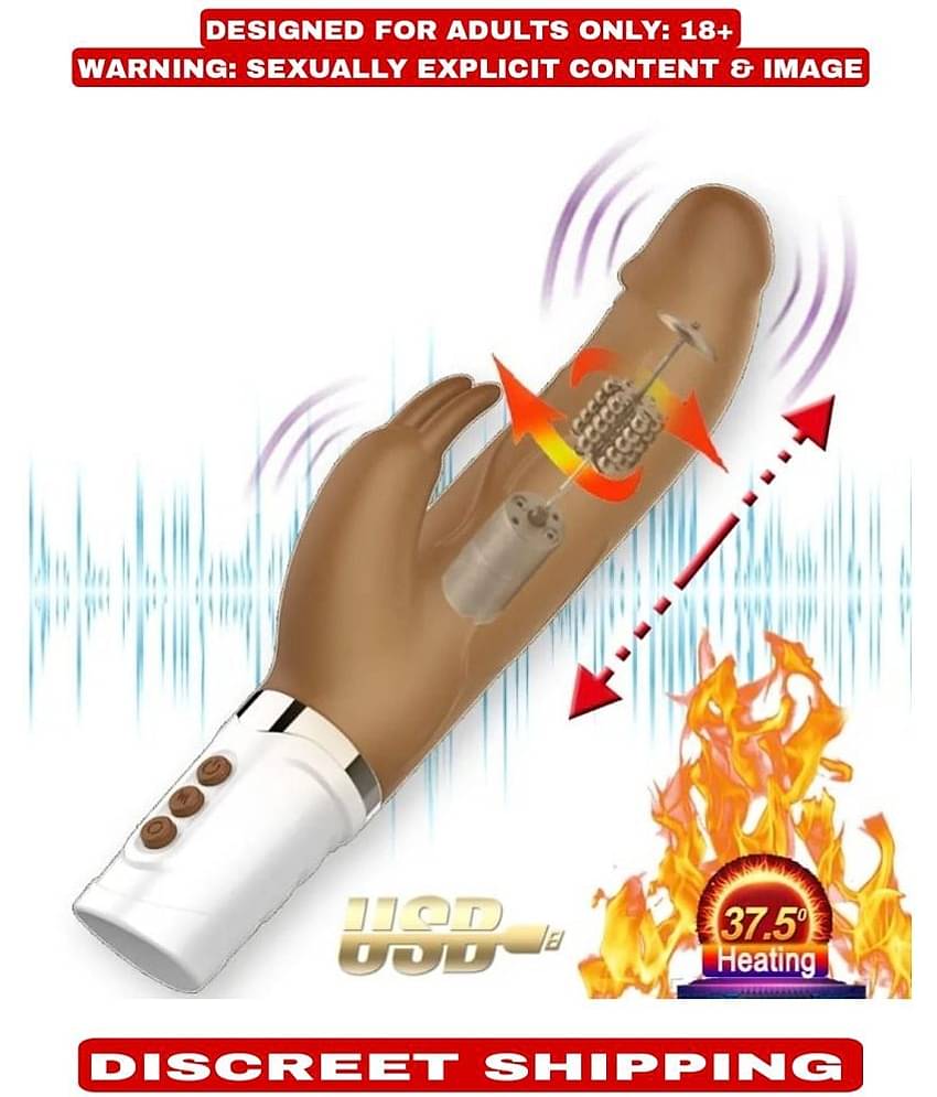 12 FREQUENCY VIBRATION 360 DEGREE ROATATION 7 TELESCOPIC MODE PREMIUM QUALITY RABBIT VIBRATOR FOR WOMEN (USB CHARGE)