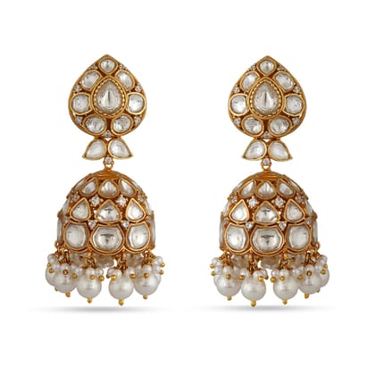 Mahvish - Kundan Jhumki earrings