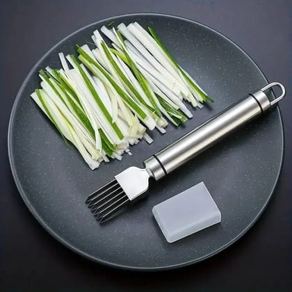 Vegetable Grater Slicer Kitchen Stainless Steel 7 Sharp Blades  Green Onion Cutter, Garlic, Scallion Slicer, Fruit Vegetable