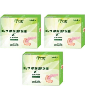 Divya Madhunashni Vati Extra Power 120 No.s (Pack of 3)
