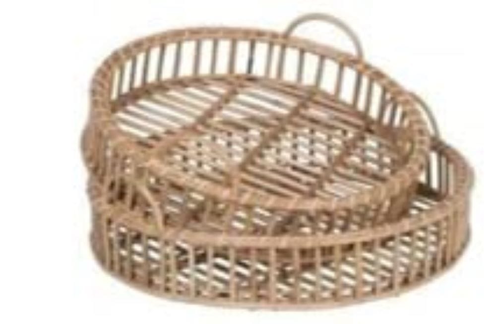 Dastkar Crafts Bamboo Serving Tray Serving Dish Handmade Appetizer Platter Serving Tray