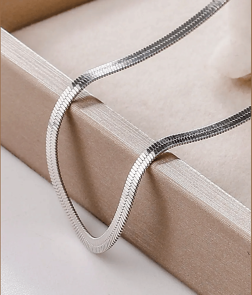 Thrillz Silver Plated Stainless Steel Chain ( Pack of 1 )
