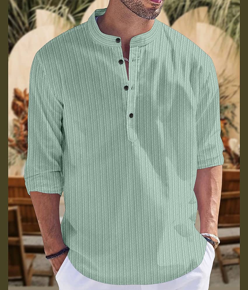 Nofilter Silk Striped Regular Kurta For Men ( Beige )