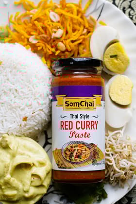 Somchai Red Curry Paste Veg (250g) | Galangal, Lemongrass & Spices | Thai Curries & Stews