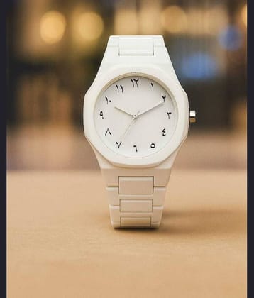 Renaissance Traders White Ceramic Analog Men's Watch