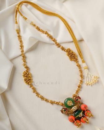 Gold Polish Silver Necklace CHN1768