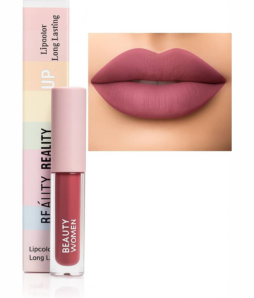 Beauty Women Pink Matte Smudge Free Liquid Lipstick ( Pack of 1 )