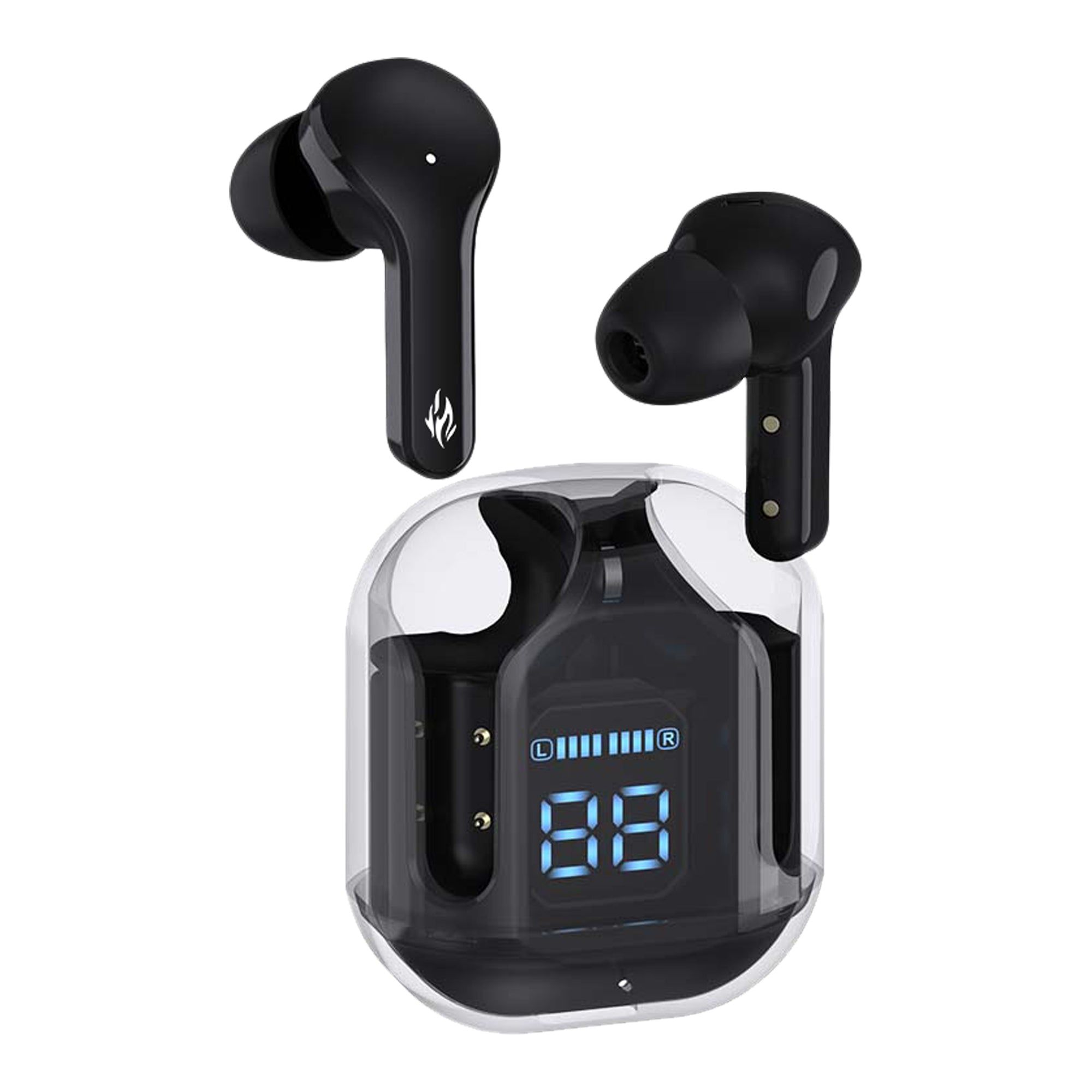 iNFiRe FireBud 63 True Wireless EarBuds upto 40 Hours PlayTime , ENC With Low Latency Gaming Mode-White