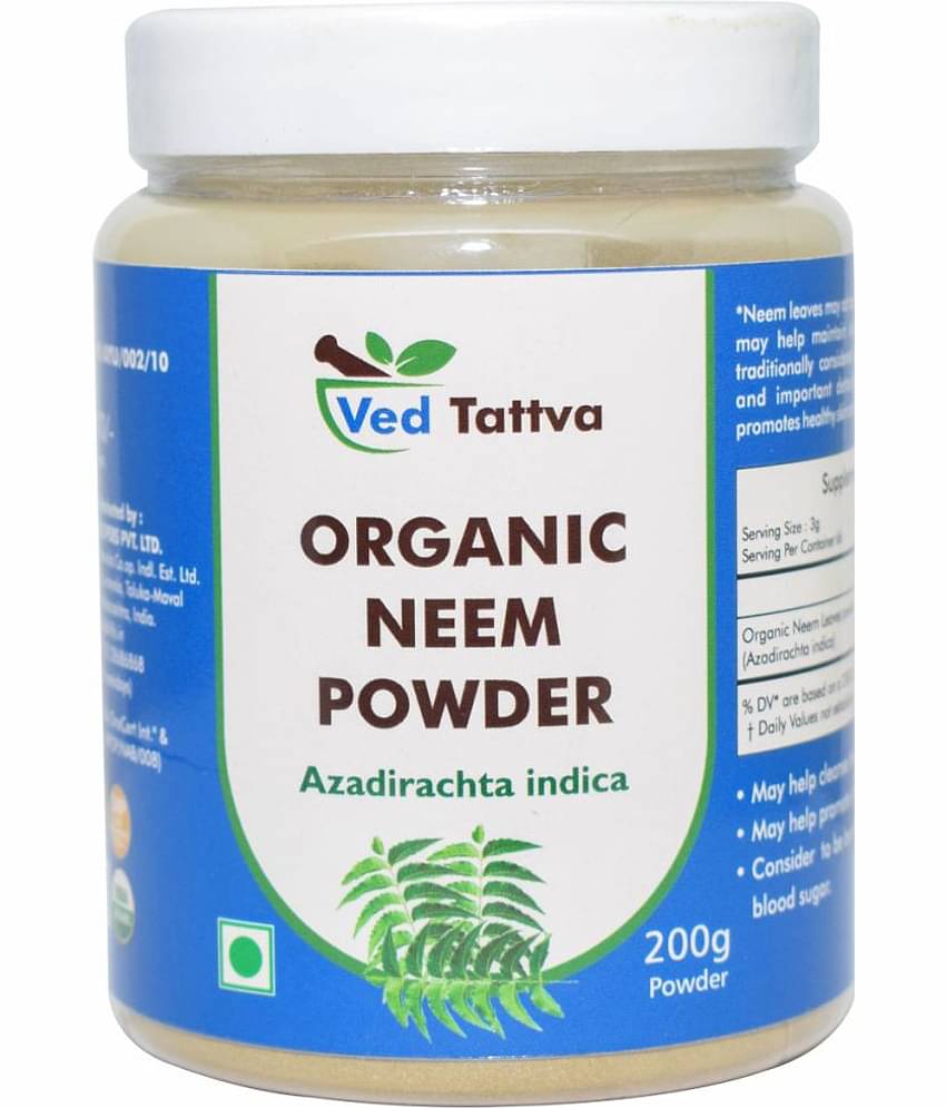 Ved Tattva Organic Neem Powder 200 Gm Pack of 1