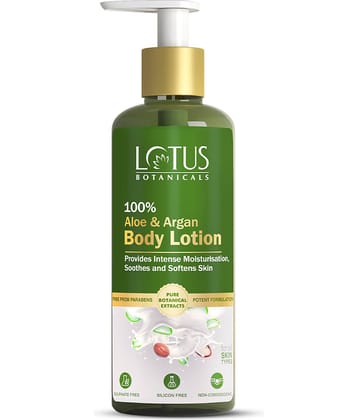Lotus Botanicals 100% Aloe & Argan Body Lotion (280 ml)