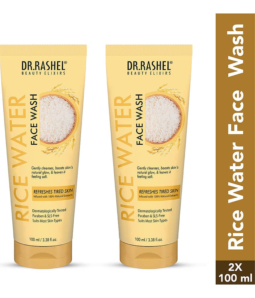 DR.RASHEL 100% Natural Extracts Rice Water Face Wash ( Pack of 2 )