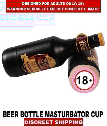 Adult Sex Toys Beer Bottle Cup Real Pussy Silicon Masturbator Cup Fleshtight For Men