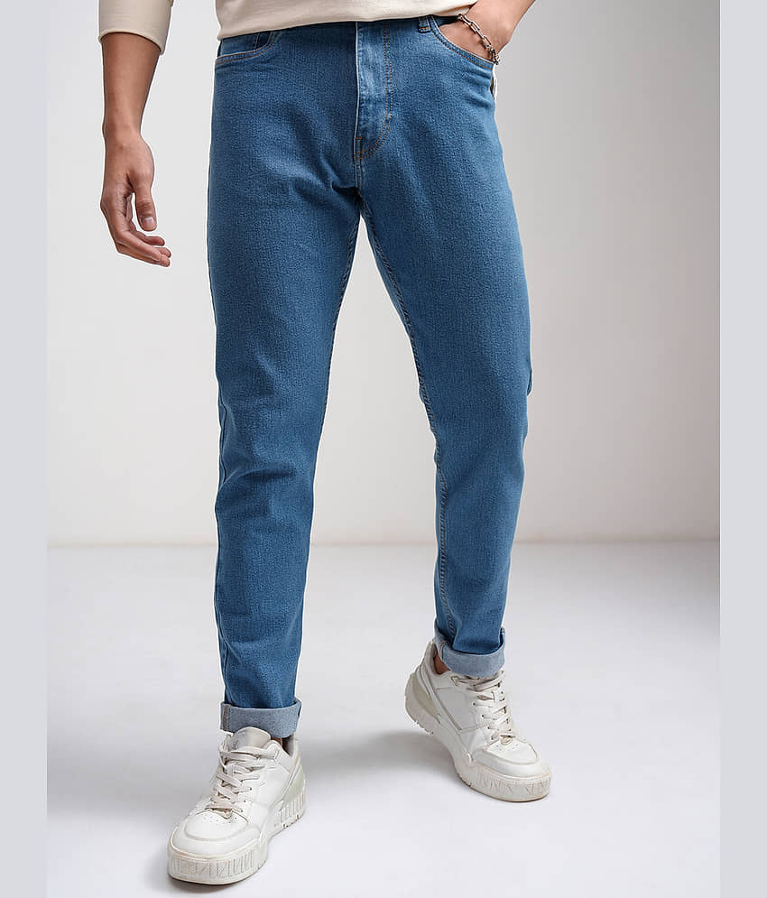 Highlander Tapered Men's Jeans - Light Blue ( Pack of 1 )