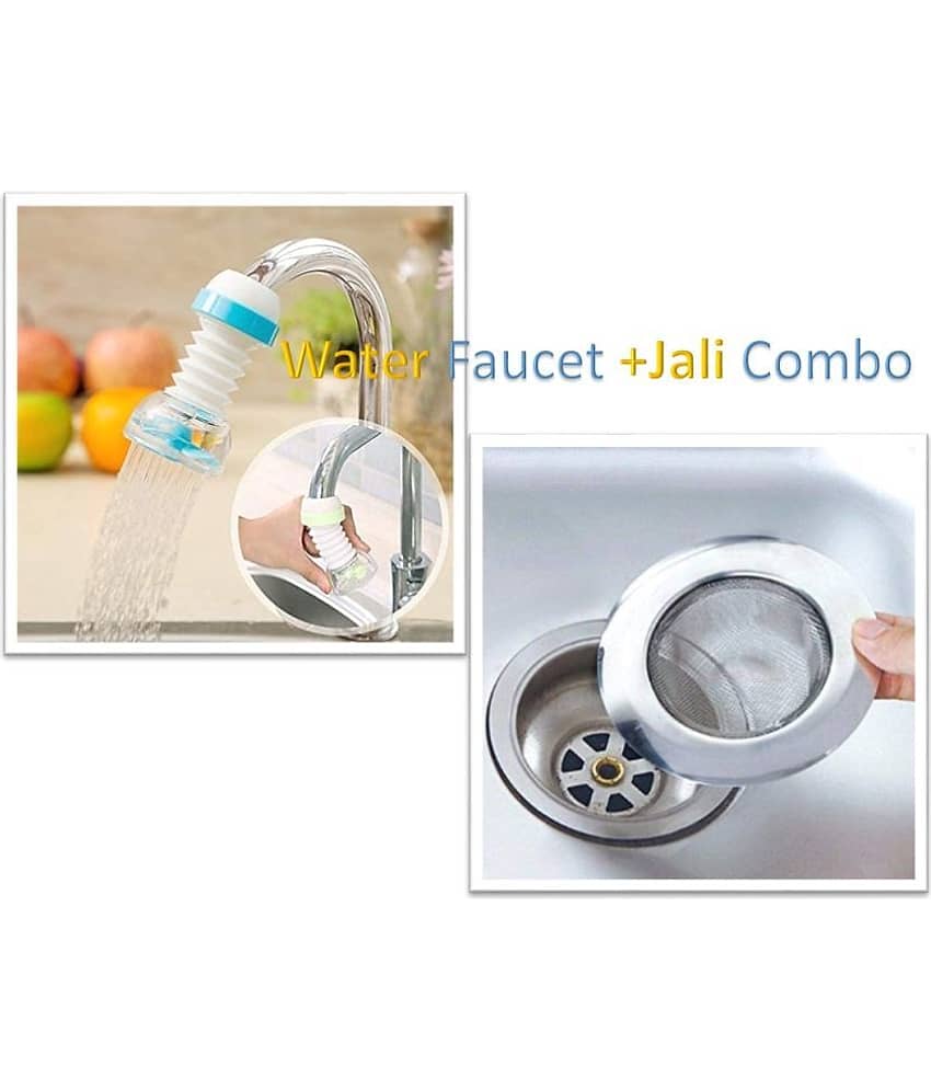Kitchen  Water Shower Head Rotatable Nozzle AND Kitchen Sink Strainer Heavy Duty Stainless Steel Kitchen Sink Jali