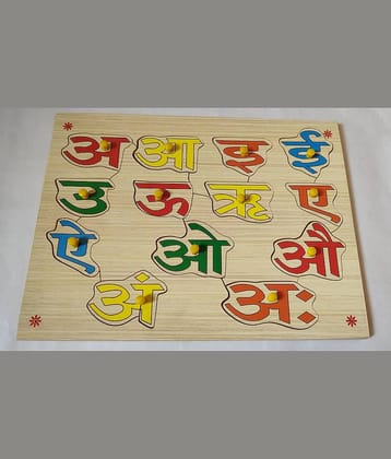Peters Pence Hindi Alphabet(Consonant, Varnmala ) Learning Puzzle Board for kids Pre Primary Education With Knob