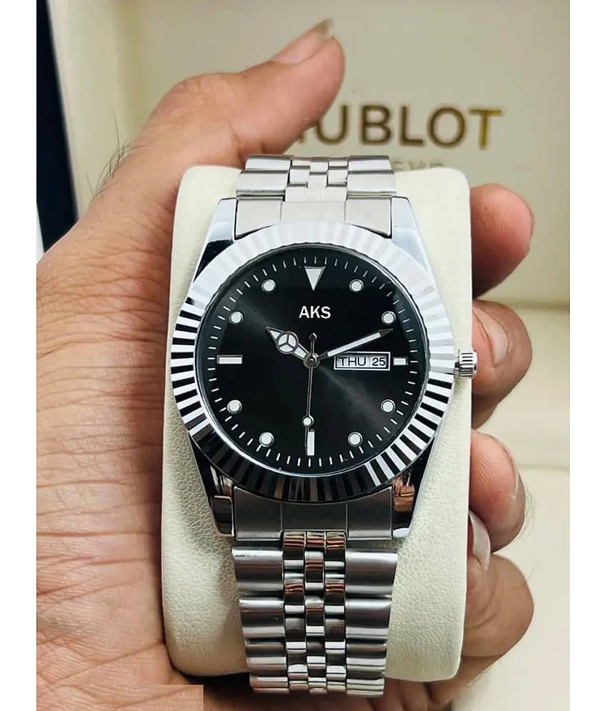 EEWHI Silver Stainless Steel Analog Men's Watch