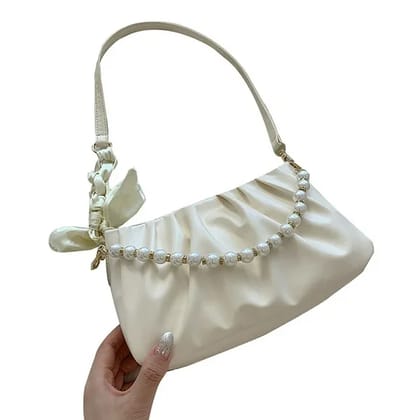 Ladies Pleated Shoulder Bag Female Temperament Leisure Bag Exquisite Gift for Ladies Birthday Ladies Pleated Shoulder Bag Female Temperament Leisure Bag Exquisite Gift for Ladies Birthday