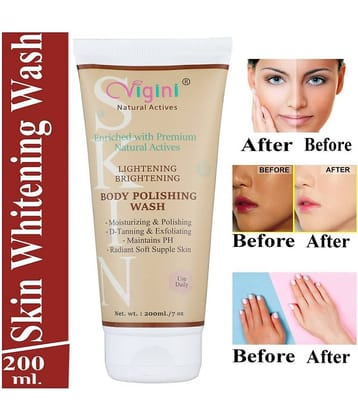 Vigini Skin Whitening Soap Cream use with Body Brightening Wash Gel