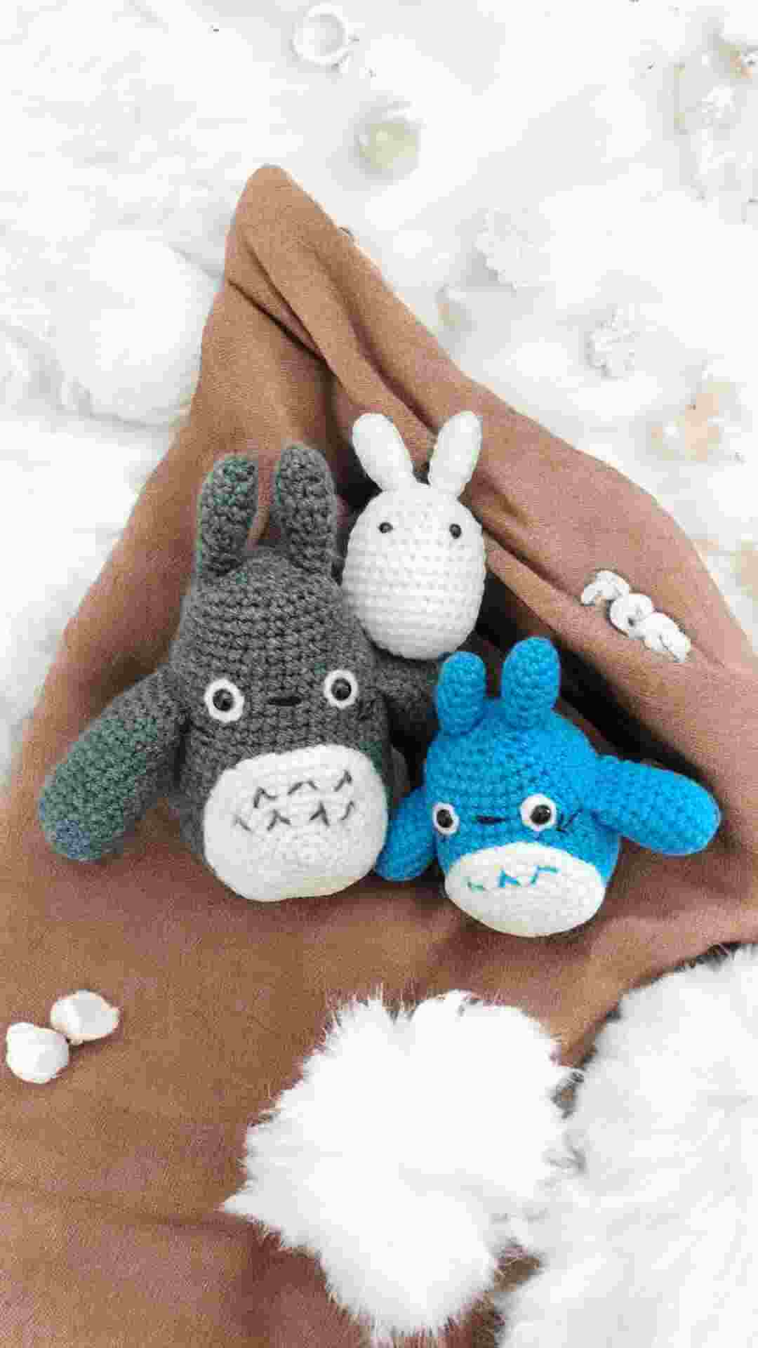Big, Medium n Small Totoro Crochet Toys