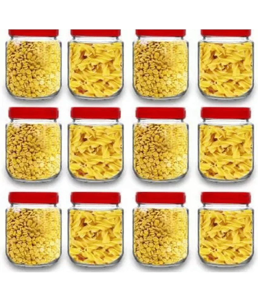 CROCO JAR - Red Glass Food Container ( More Than 10 )