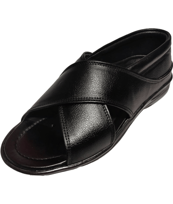 RAGE GAZE - Black Men's Sandals