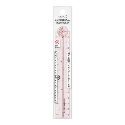 Midori Multi Ruler 30 cm - Pink A