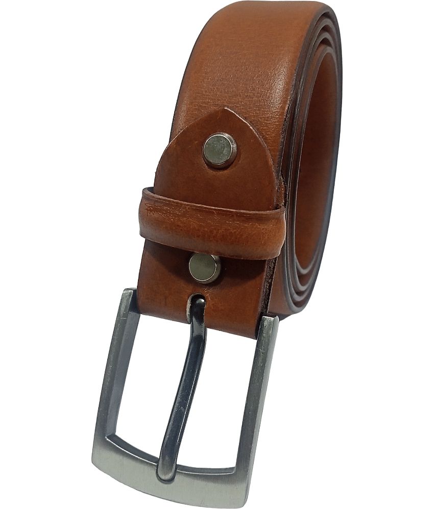 ULTIFAB - Tan Leather Men's Formal Belt ( Pack of 1 )