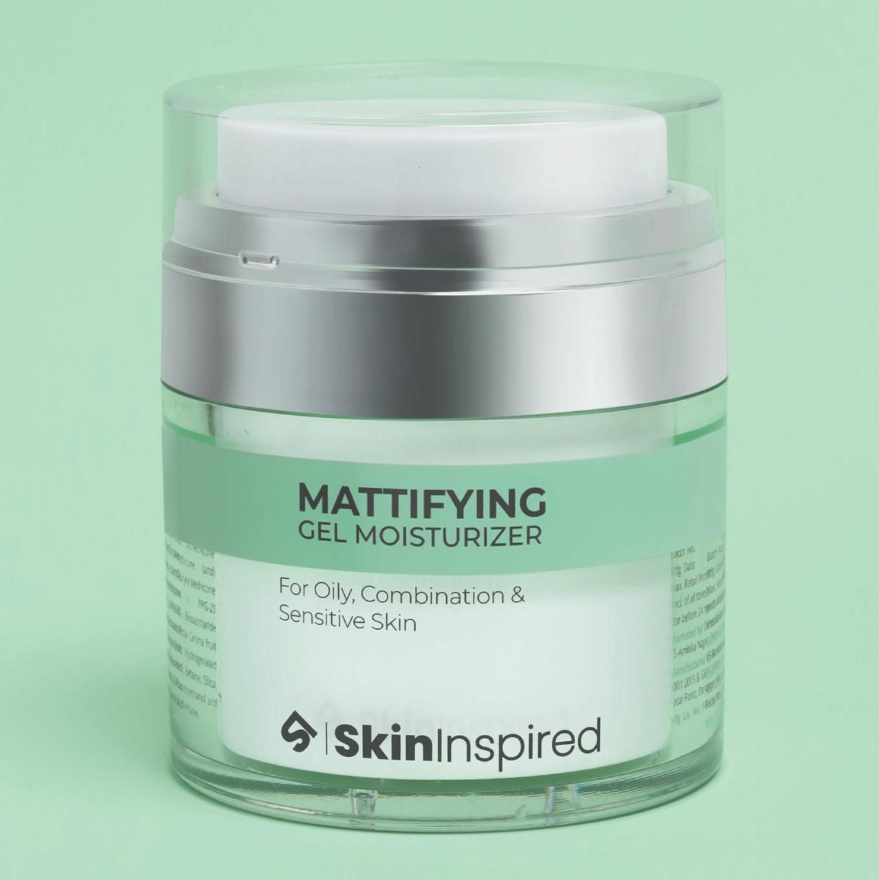 Mattifying Gel Face Moisturizer (50g) | For Oily, Combination, & Sensitive Skin-50g