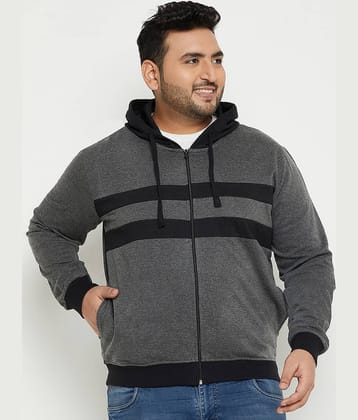 AUSTIVO Fleece Hooded Men's Sweatshirt - Grey ( Pack of 1 )