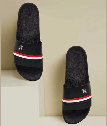 PERY PAO Black Men's Slide Flip Flop