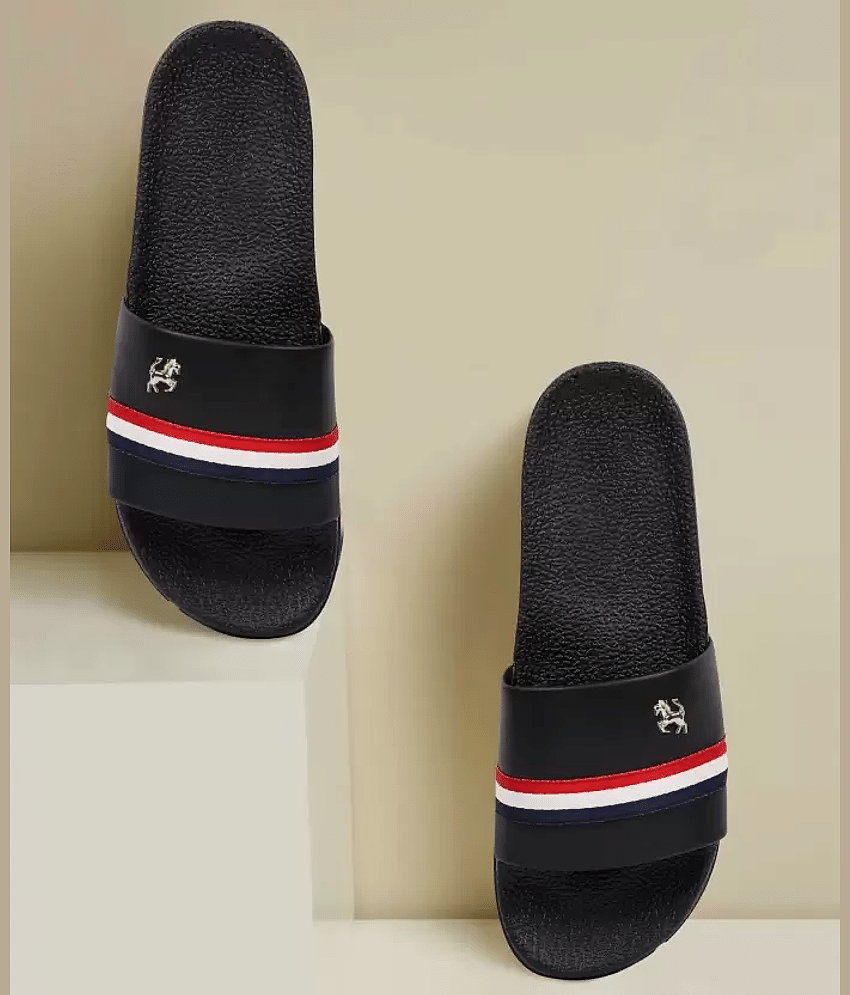 PERY PAO Black Men's Slide Flip Flop