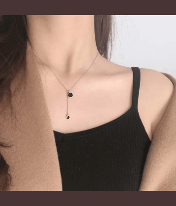 PUJVI Black Pendant ( Pack of 1 )