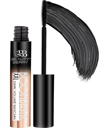 Beauty Berry Boombastic Waterproof Volume Smudge Proof, Quick Drying Mascara - Black 8ml (Pack of 1)