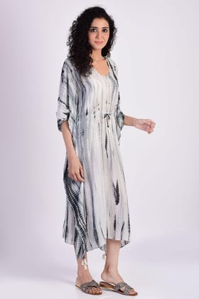 Grey Tie Dye Kaftan