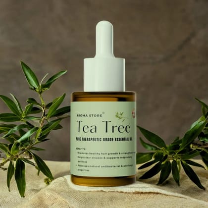 Tea Tree Essential Oil 100% Pure & Therapeutic Grade Acne Control, Antifungal, Scalp & Skin Care 30 ML