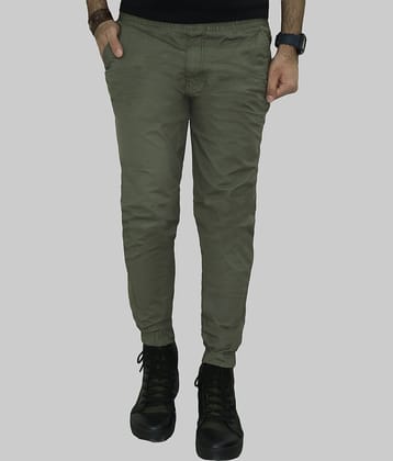 WARBURG Regular Flat Men's Joggers - Dark Green ( Pack of 1 )