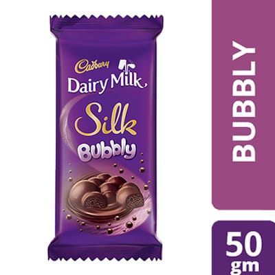 Cadbury Silk Bubbly Chocolate Bar 50G
