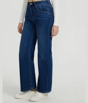 9x denims - Dark Blue Denim Regular Fit Women's Jeans ( Pack of 1 )