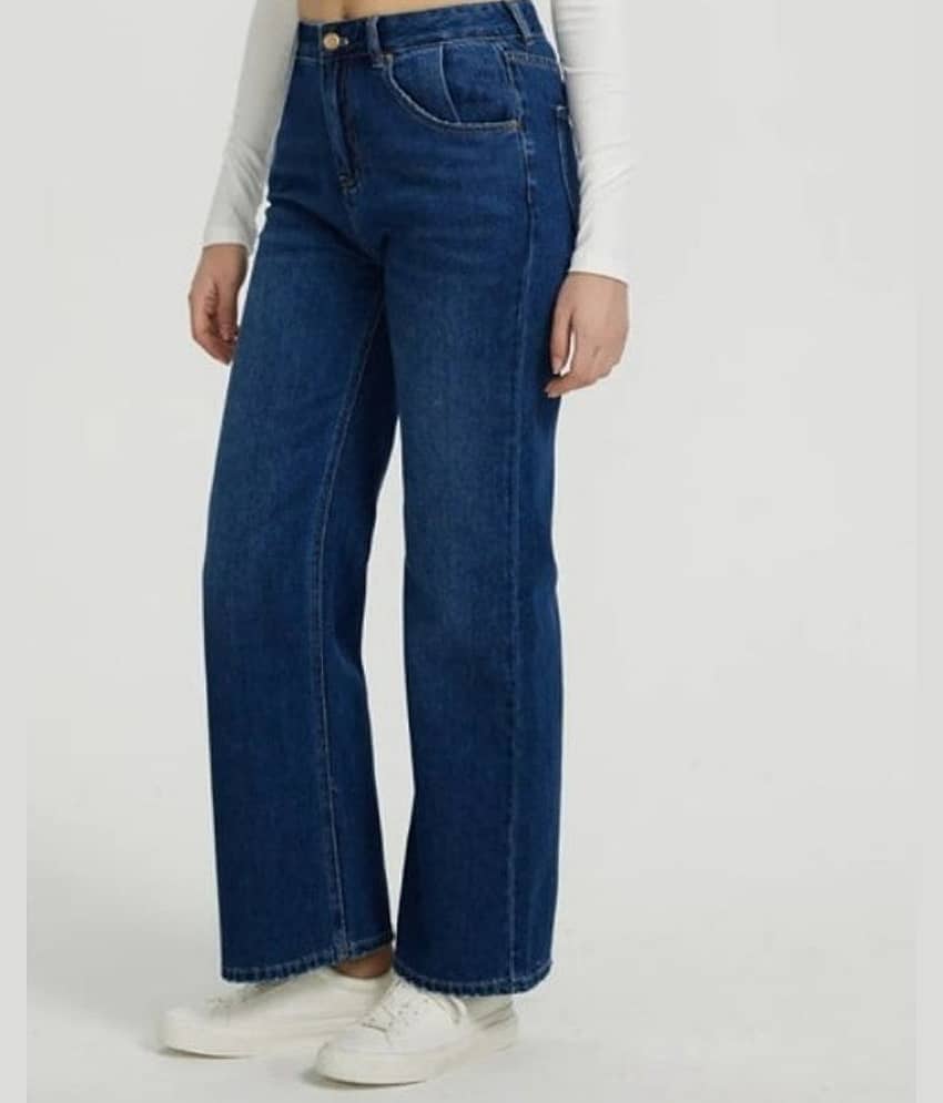 9x denims - Dark Blue Denim Regular Fit Women's Jeans ( Pack of 1 )