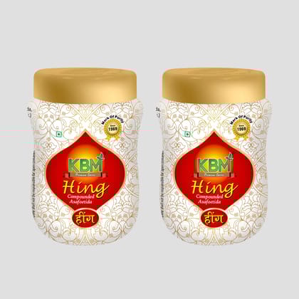 KBM Premium Spices Hing, 100 gm - Pack of 2